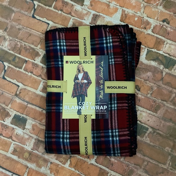 Woolrich Blanket Wrap NWT Bailey Tartan Plaid - Picture 3 of 3